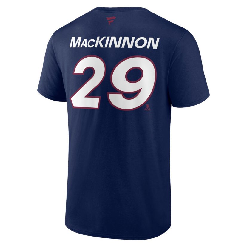 NHL Fanatics Nathan MacKinnon Colorado Avalanche Authentic Pro Prime Name & Number T-Shirt
