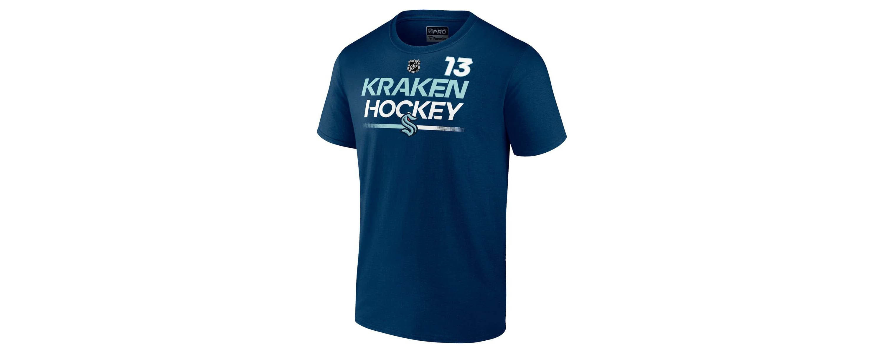 NHL Fanatics Brandon Tanev Deep Sea Seattle Kraken Authentic Pro Prime Name & Number T-Shirt