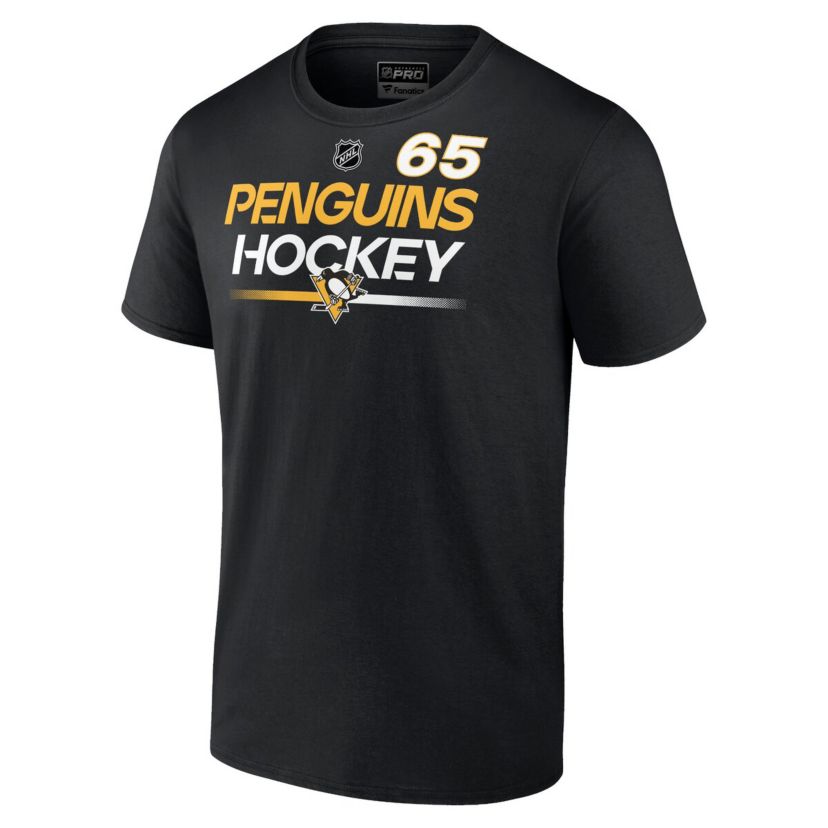 NHL Fanatics Erik Karlsson Pittsburgh Penguins Authentic Pro Prime Name & Number T-Shirt