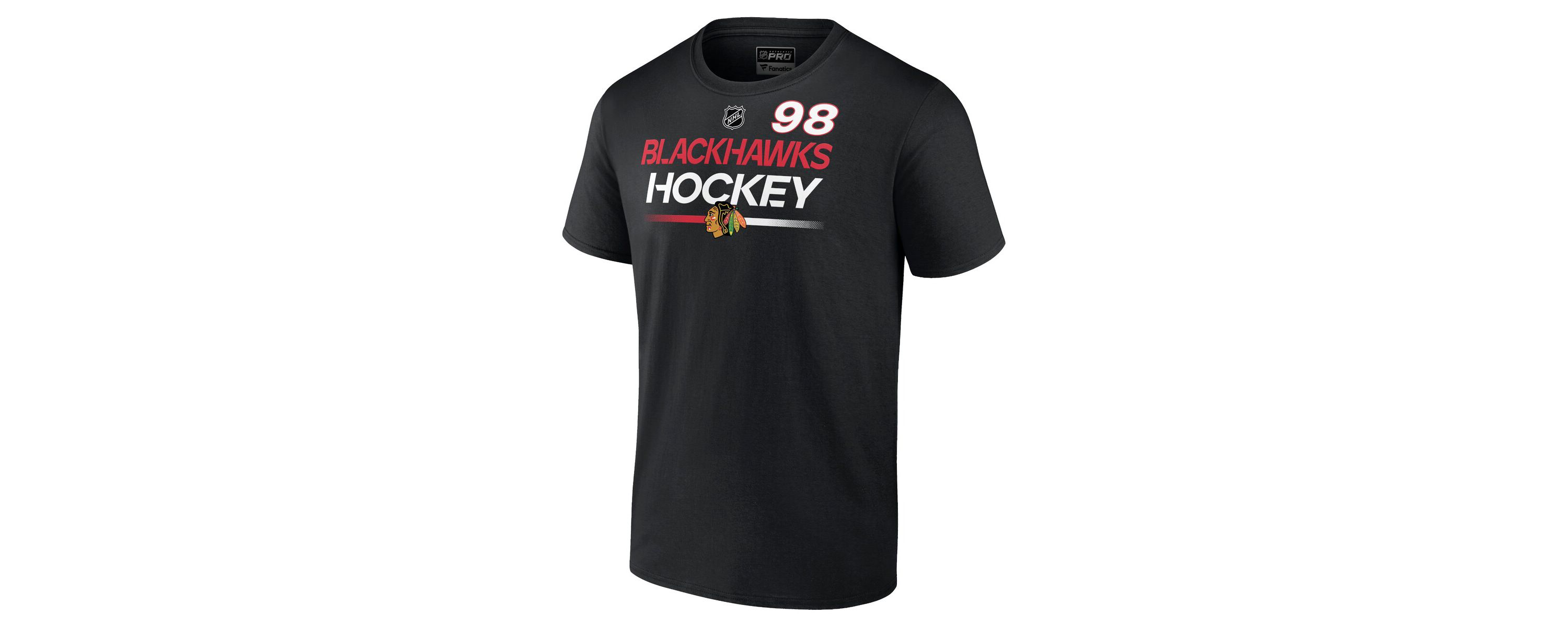 NHL Fanatics Connor Bedard Chicago Blackhawks Authentic Pro Prime Name & Number T-Shirt