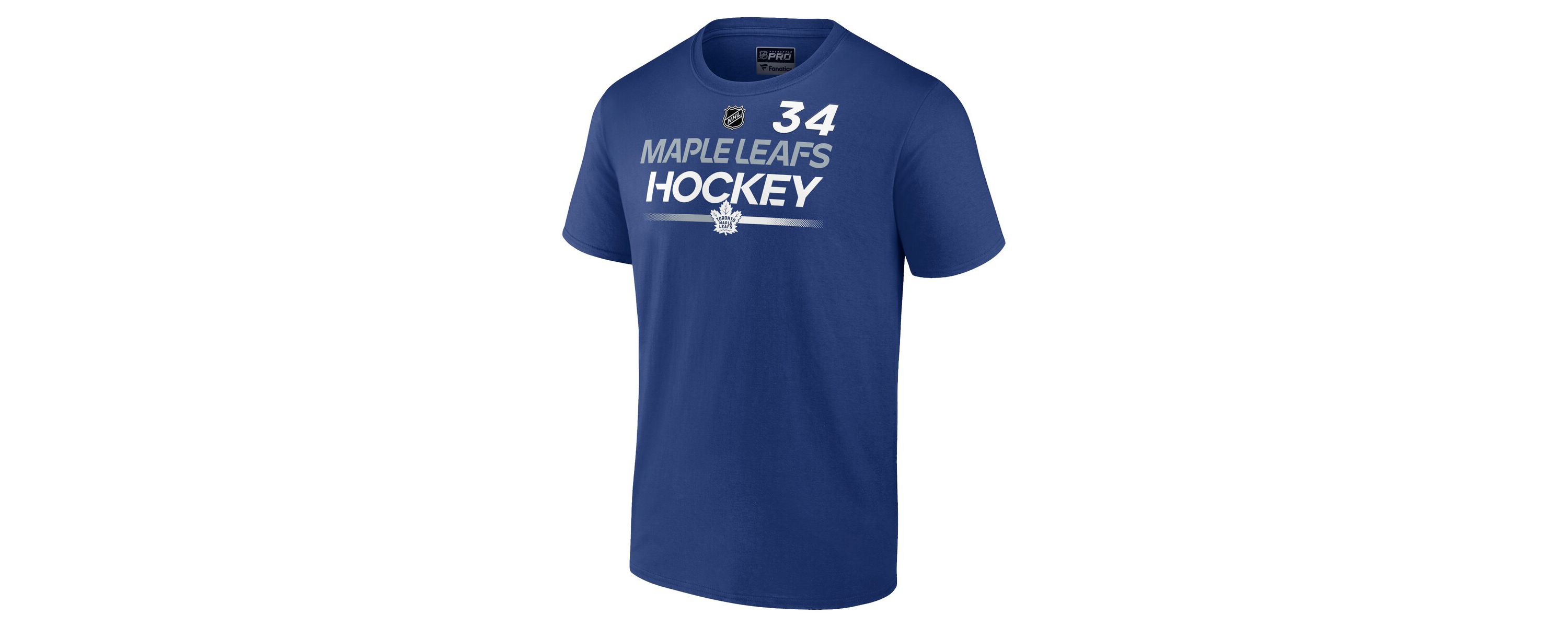 NHL Fanatics Auston Matthews Toronto Maple Leafs Authentic Pro Prime Name & Number T-Shirt