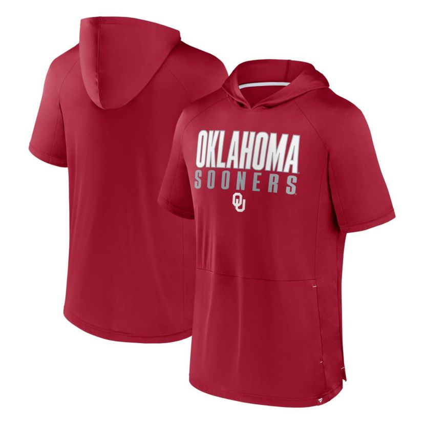 NCAA Fanatics Oklahoma Sooners Core Read Hoodie T-Shirt