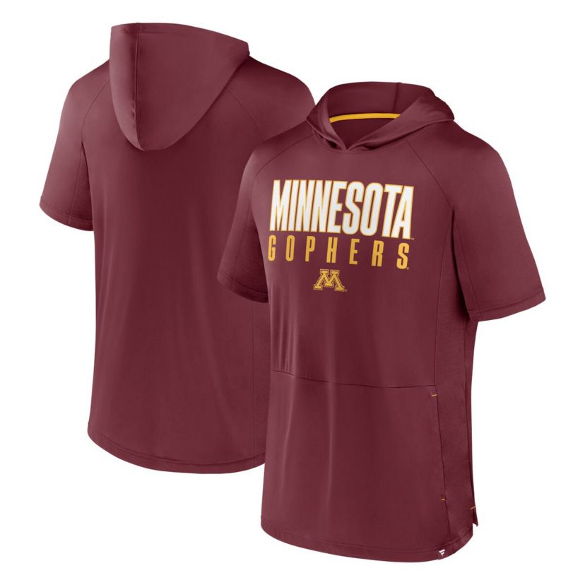 NCAA Fanatics Minnesota Golden Gophers Core Read Hoodie T-Shirt