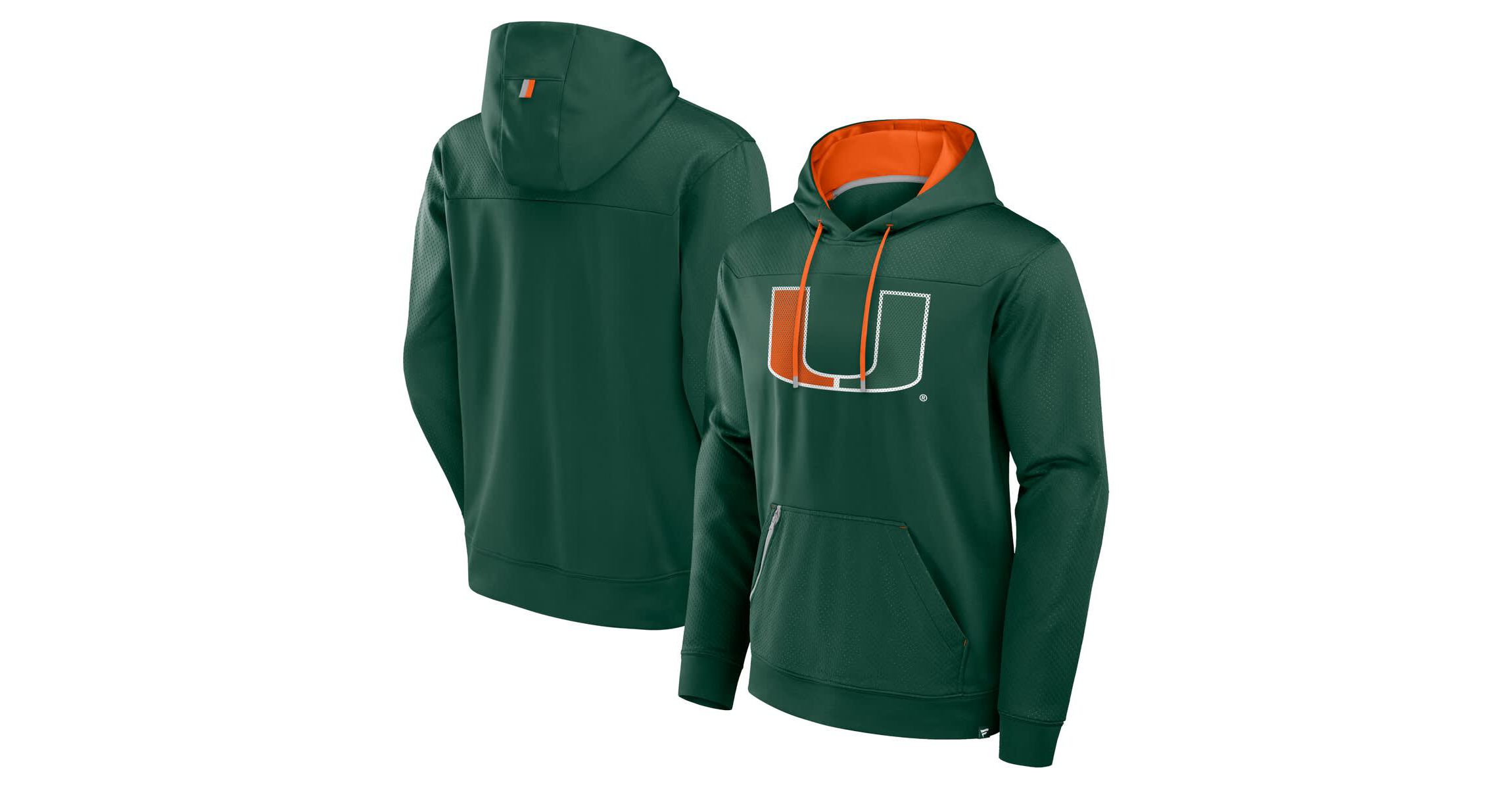 Miami (FL) Hurricanes NCAA Fanatics Miami Hurricanes Defender Dot Faded Primary Pullover Hoodie