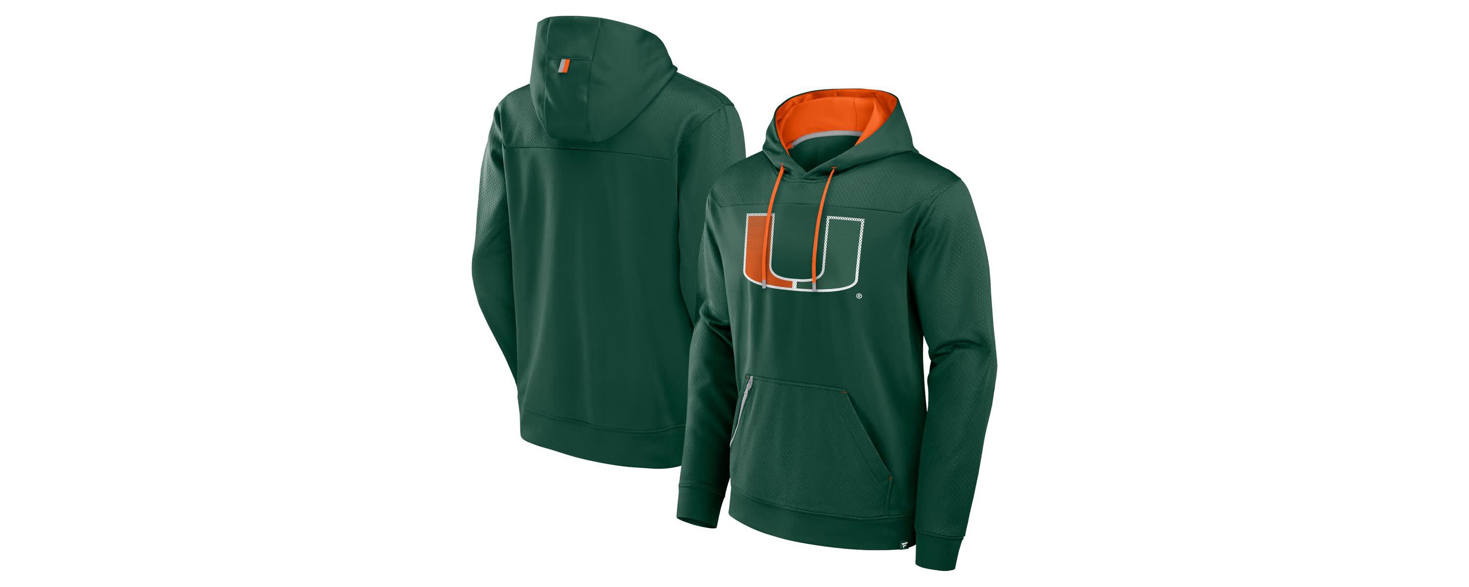 Miami (FL) Hurricanes NCAA Fanatics Miami Hurricanes Defender Dot Faded Primary Pullover Hoodie