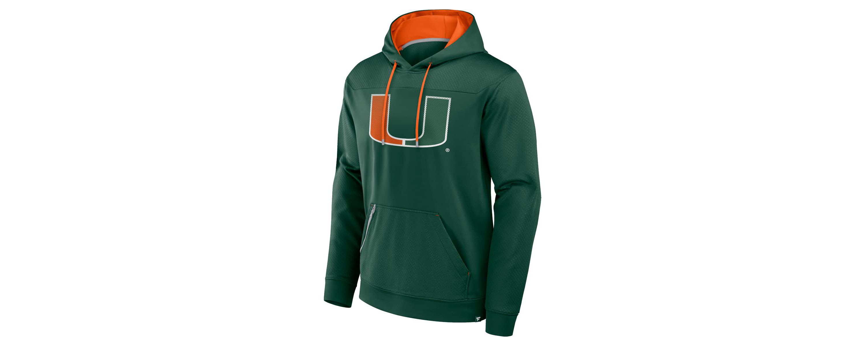 Miami (FL) Hurricanes NCAA Fanatics Miami Hurricanes Defender Dot Faded Primary Pullover Hoodie