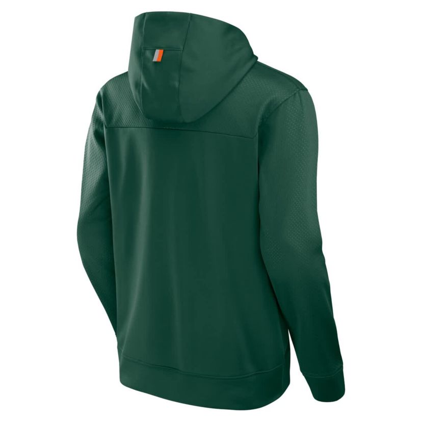 Miami (FL) Hurricanes NCAA Fanatics Miami Hurricanes Defender Dot Faded Primary Pullover Hoodie