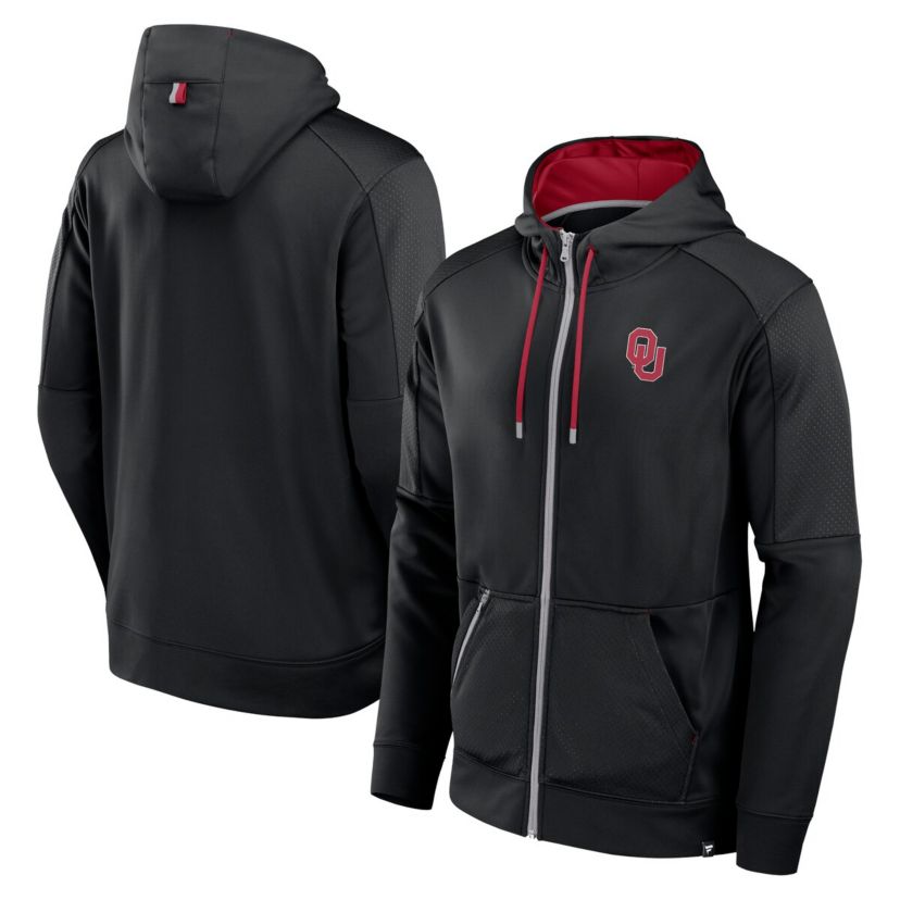 NCAA Fanatics Oklahoma Sooners Defender Full-Zip Hoodie