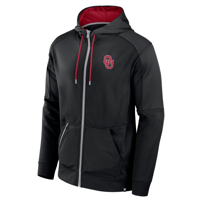 NCAA Fanatics Oklahoma Sooners Defender Full-Zip Hoodie