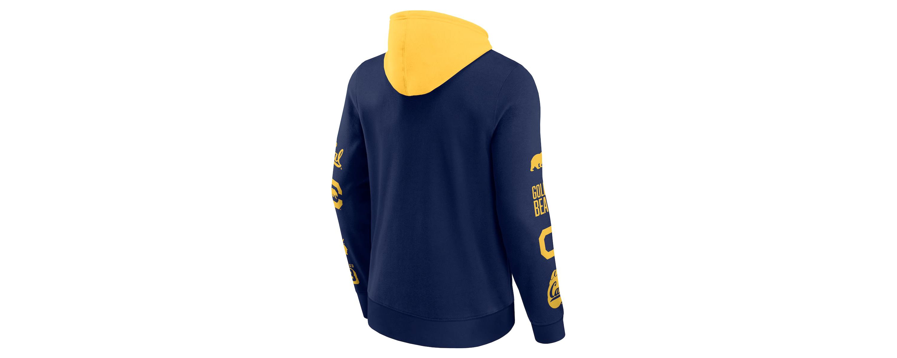 California Golden Bears NCAA Fanatics Cal Bears Color Block Badge Fleece Pullover Hoodie