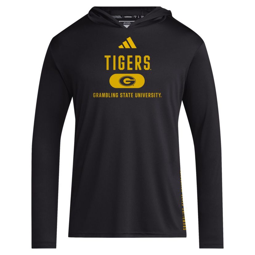 Grambling State Tigers NCAA Grambling Tigers 2024 Sideline Hooded Long Sleeve T-Shirt