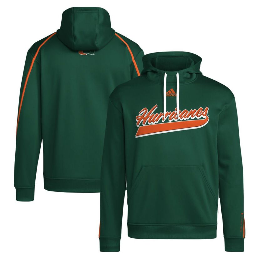 Miami (FL) Hurricanes NCAA Miami Hurricanes 2024 Sideline Travel Pullover Hoodie