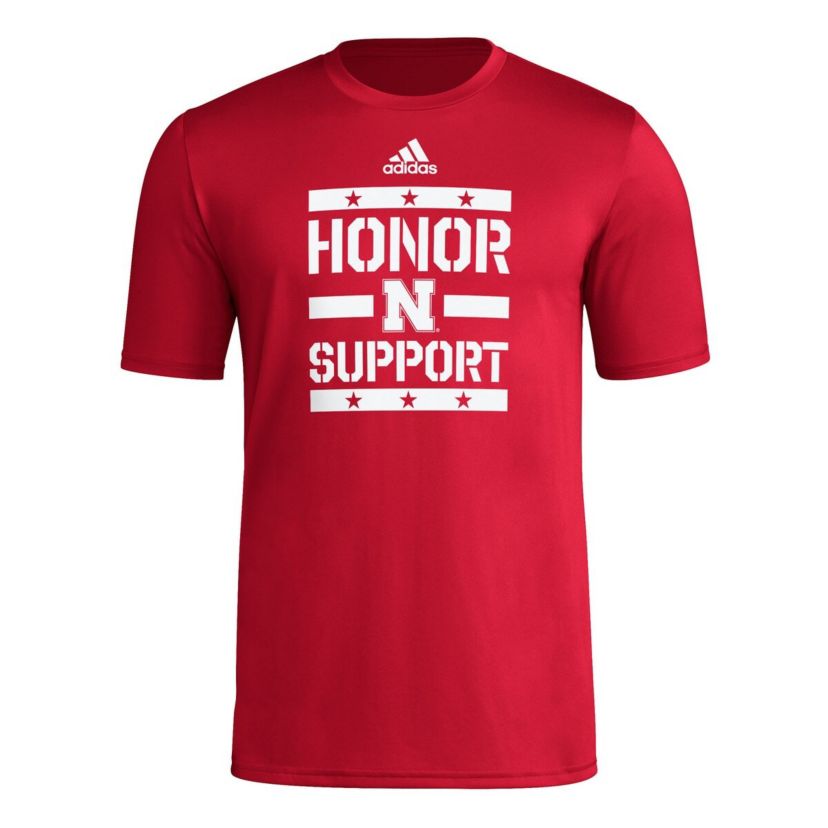 NCAA Nebraska Huskers Honor & Support Pre-Game T-Shirt