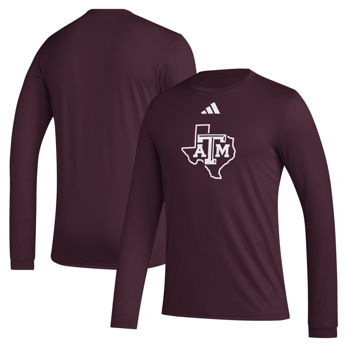 NCAA Texas A&M Aggies Primary Locker Logo Pre-Game Long Sleeve T-Shirt
