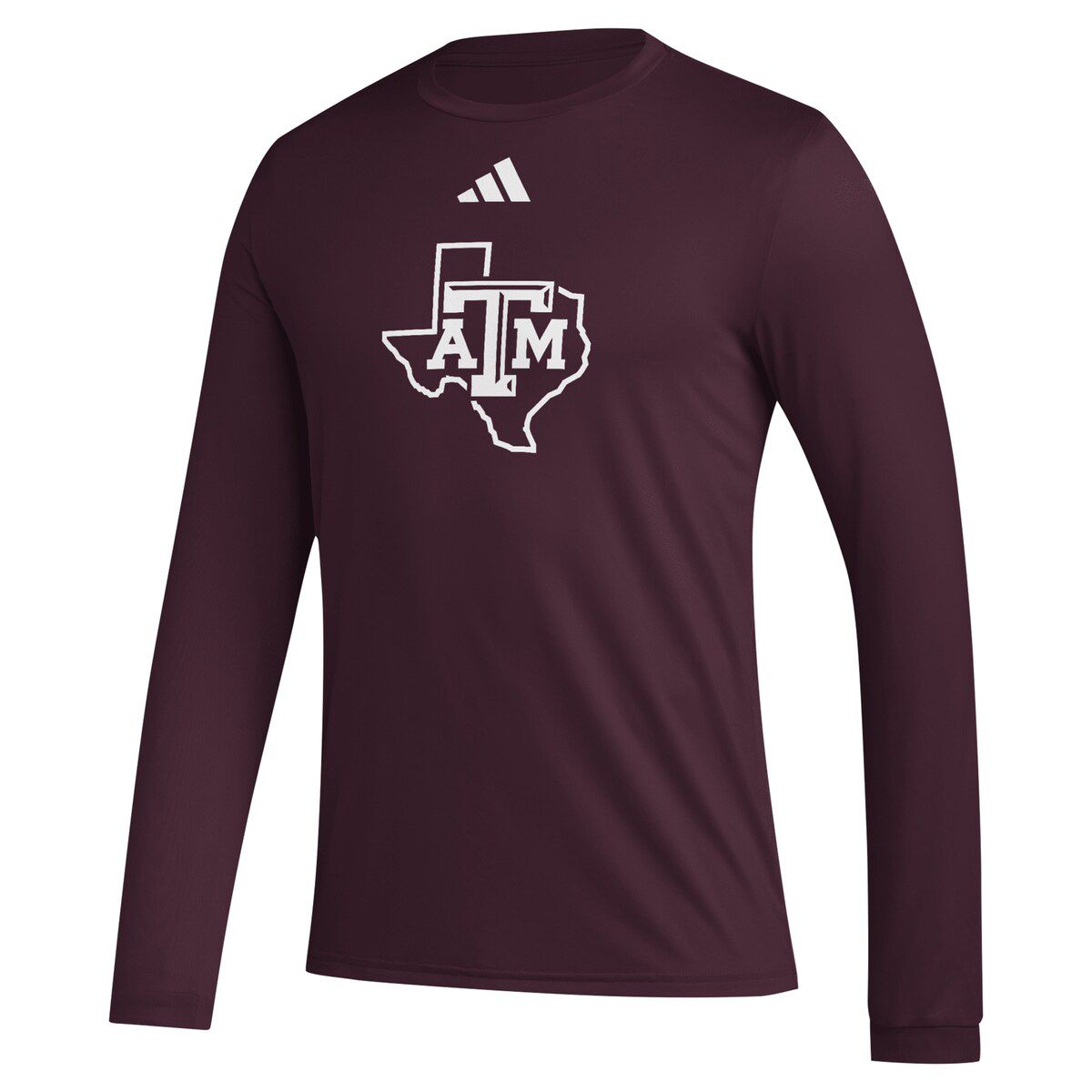 NCAA Texas A&M Aggies Primary Locker Logo Pre-Game Long Sleeve T-Shirt