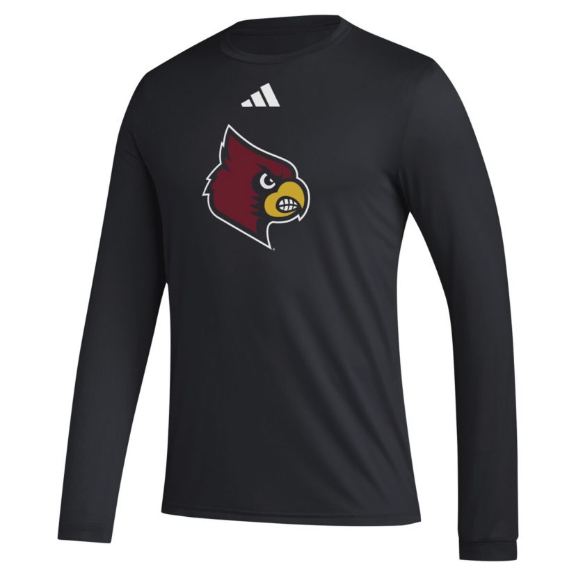 NCAA Louisville Cardinals Primary Locker Logo Pre-Game Long Sleeve T-Shirt