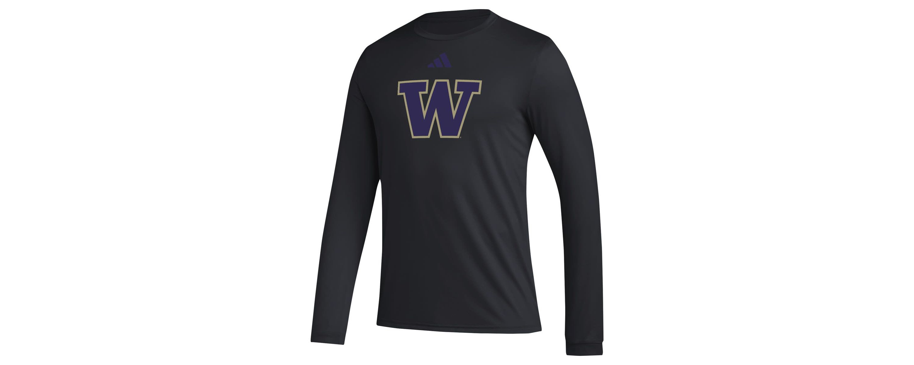 NCAA Washington Huskies Primary Locker Logo Pre-Game Long Sleeve T-Shirt