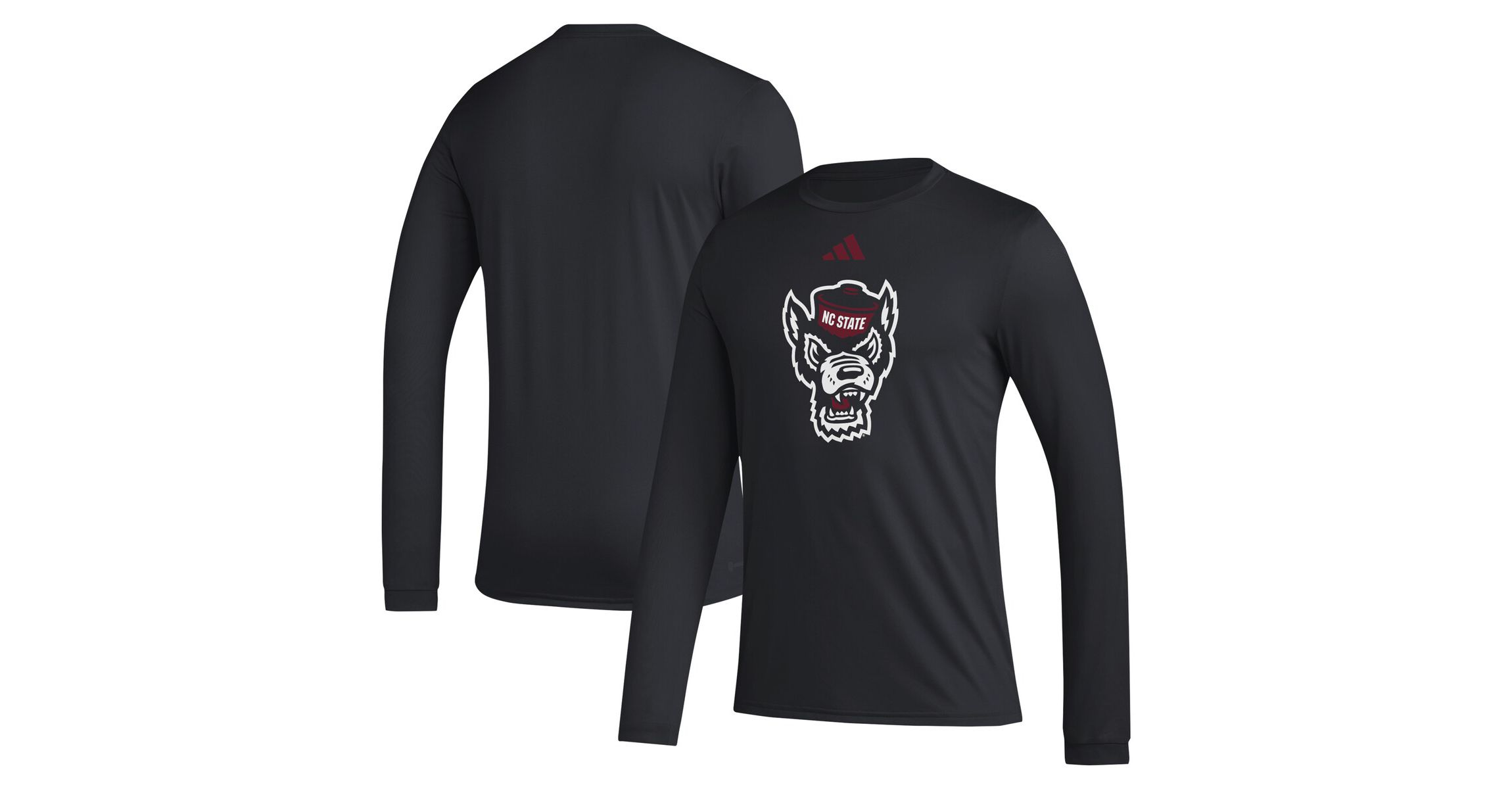 NCAA NC State Wolfpack Primary Locker Logo Pre-Game Long Sleeve T-Shirt