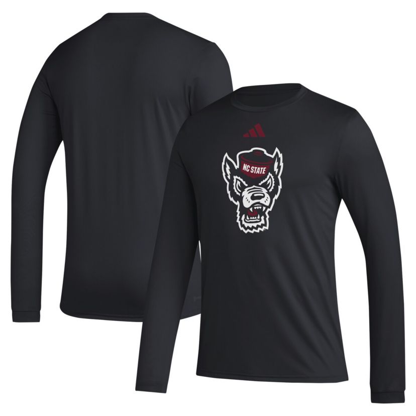 NCAA NC State Wolfpack Primary Locker Logo Pre-Game Long Sleeve T-Shirt