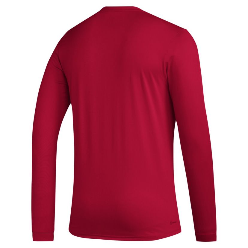 NCAA Indiana Hoosiers Primary Locker Logo Pre-Game Long Sleeve T-Shirt
