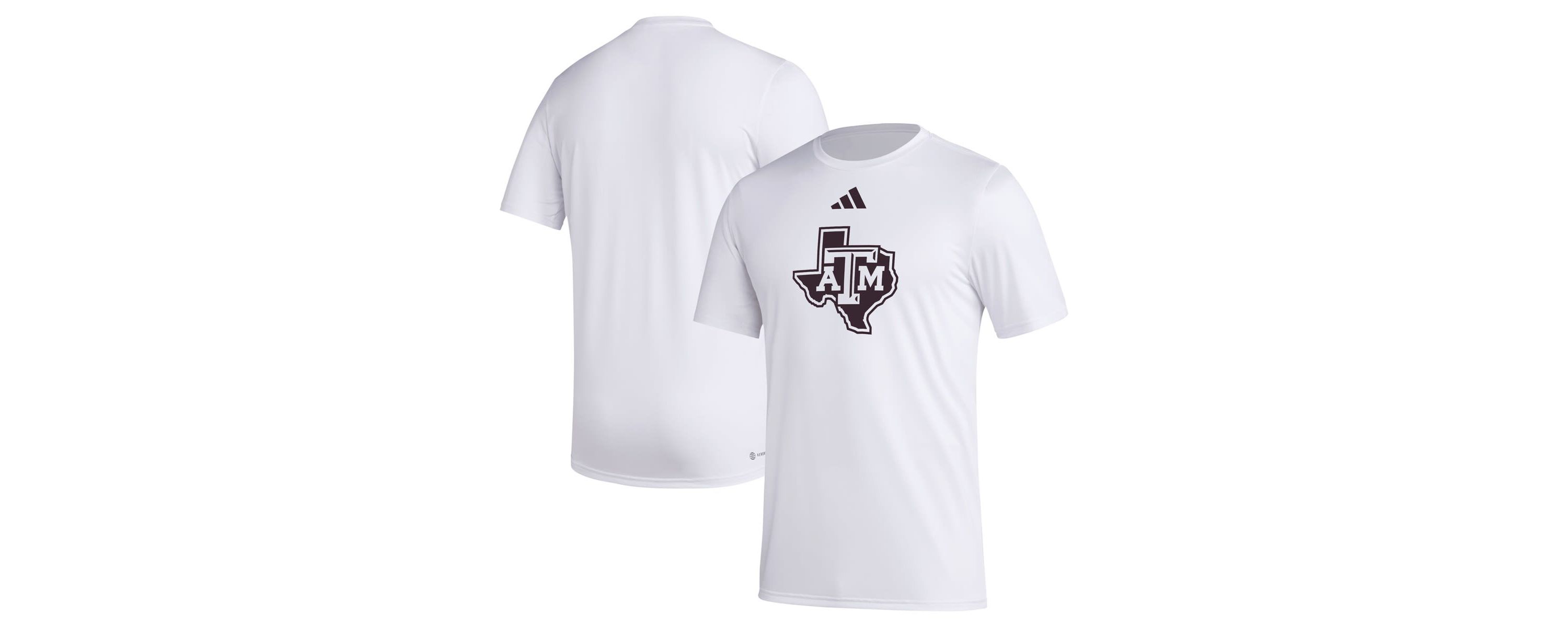 NCAA Texas A&M Aggies Primary Locker Logo Pre-Game AEROREADY T-Shirt