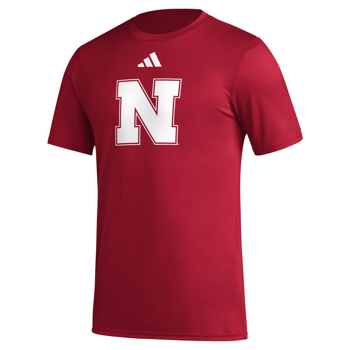 NCAA Nebraska Huskers Primary Locker Logo Pre-Game AEROREADY T-Shirt