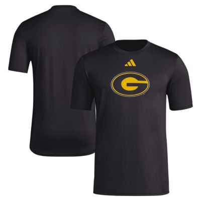 adidas Men's Grambling State Tigers NCAA Grambling Tigers Primary Locker Logo Pre-Game AEROREADY T-Shirt, Black, Medium