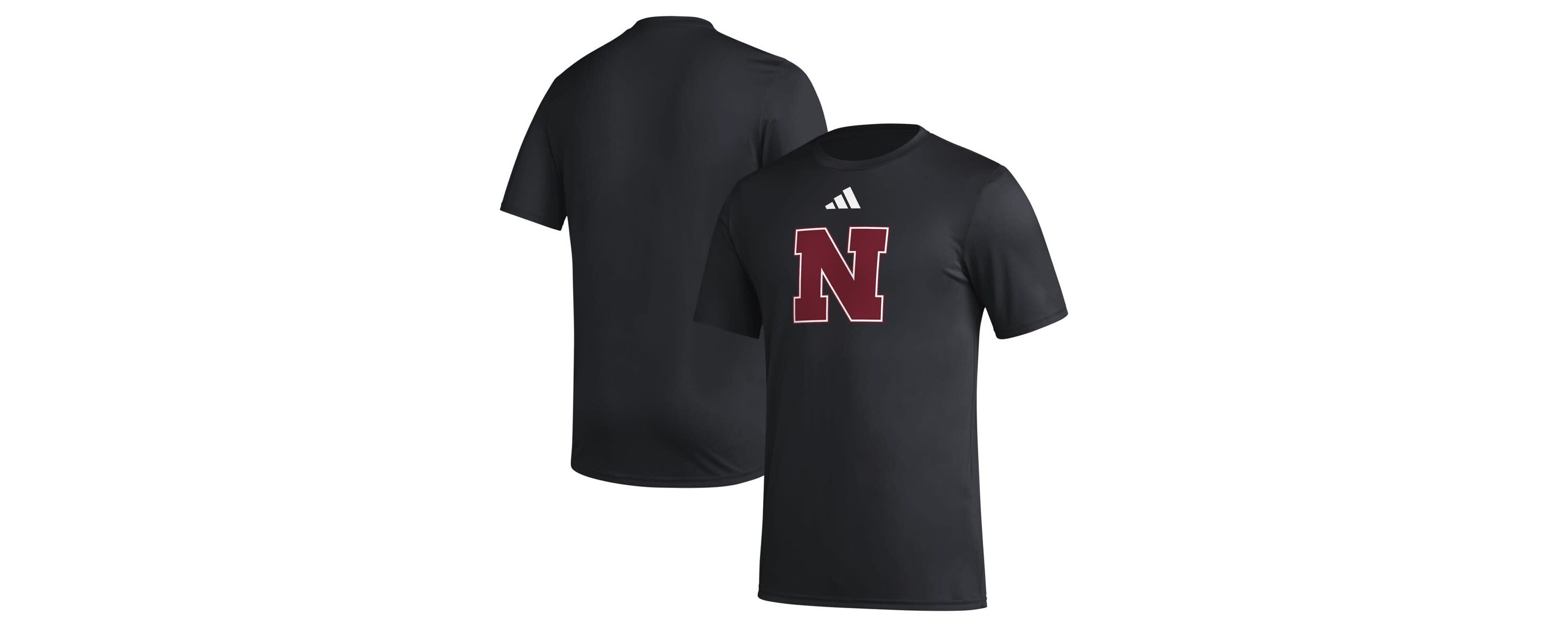 NCAA Nebraska Huskers Primary Locker Logo Pre-Game AEROREADY T-Shirt