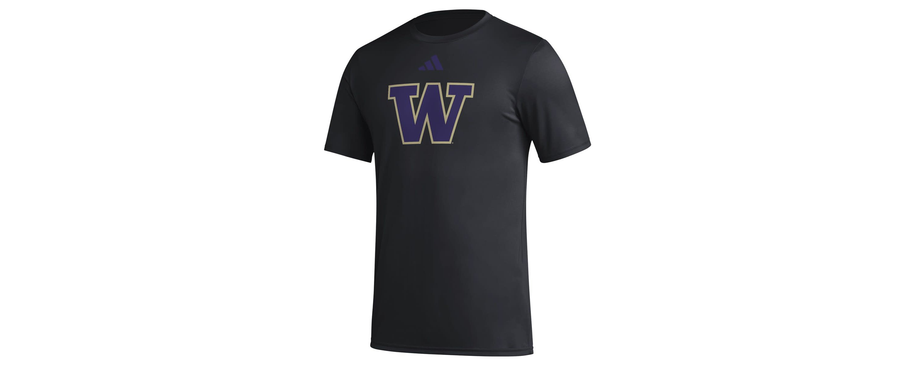 NCAA Washington Huskies Primary Locker Logo Pre-Game AEROREADY T-Shirt