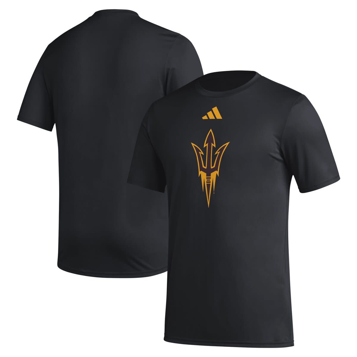 NCAA Arizona State Sun Devils Primary Locker Logo Pre-Game AEROREADY T-Shirt