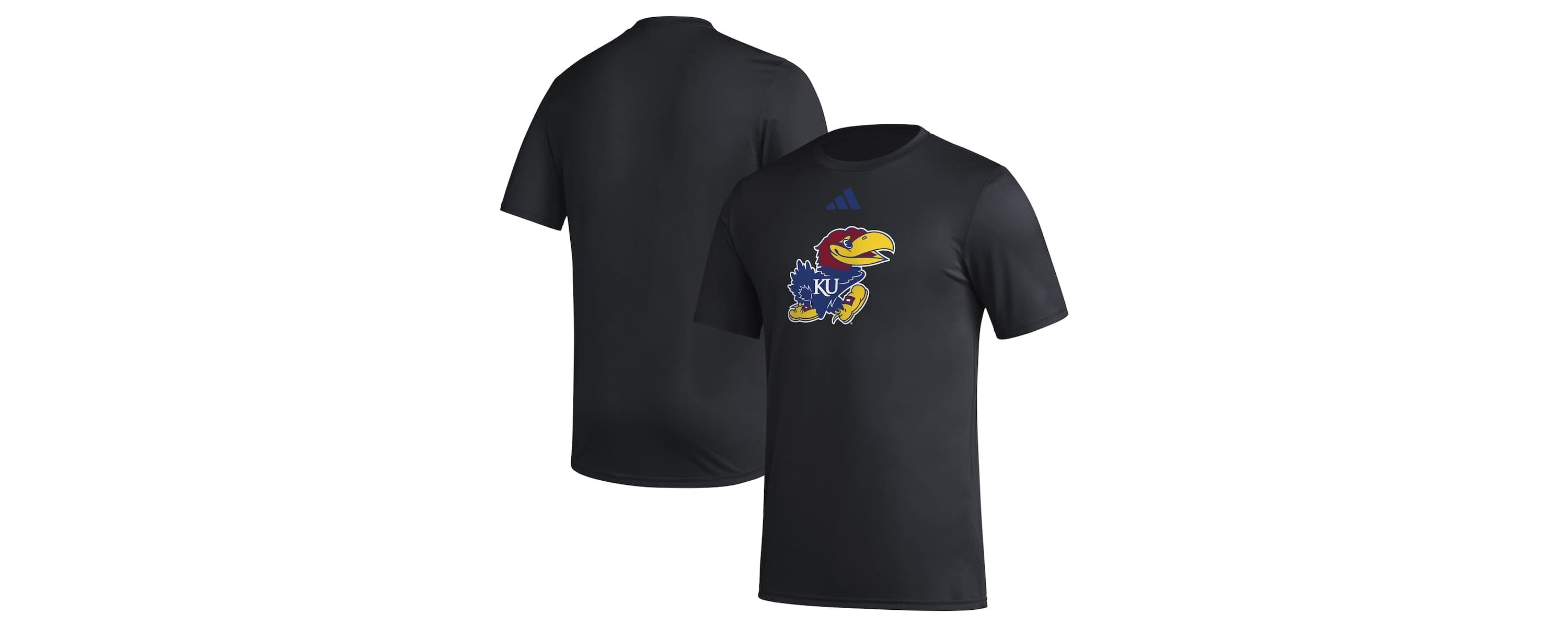 NCAA Kansas Jayhawks Primary Locker Logo Pre-Game AEROREADY T-Shirt