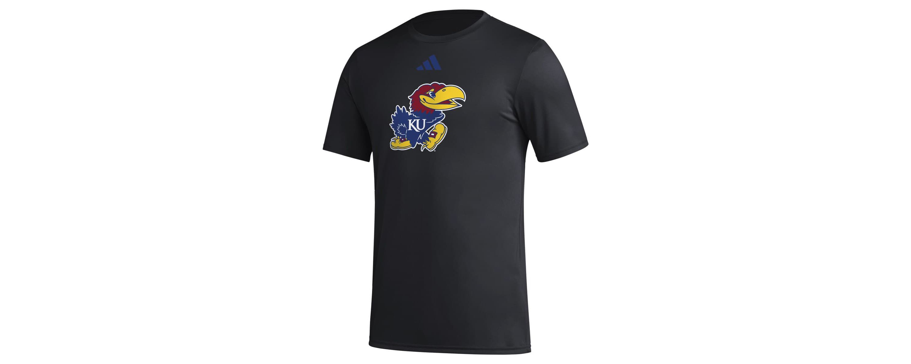 NCAA Kansas Jayhawks Primary Locker Logo Pre-Game AEROREADY T-Shirt