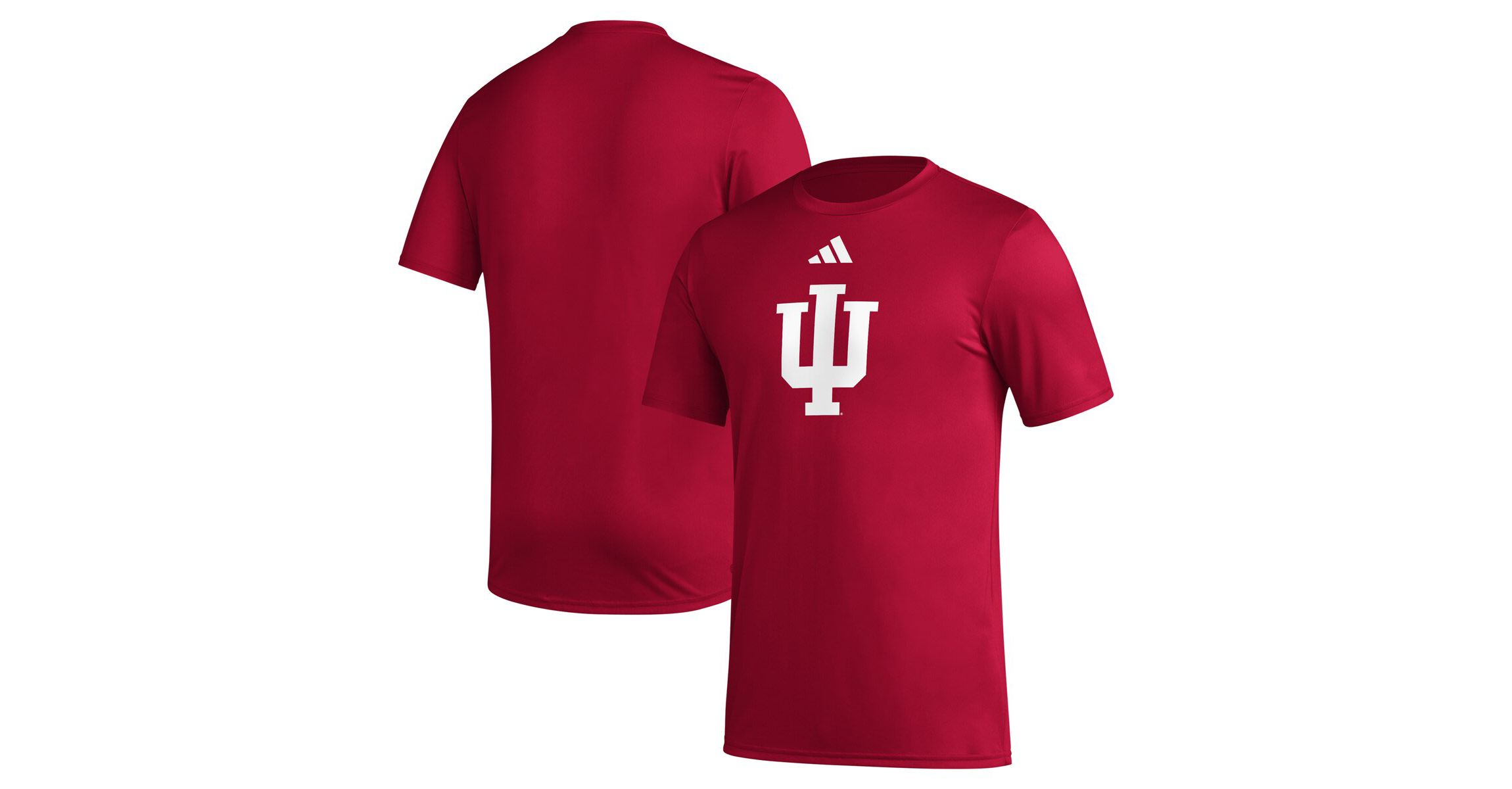NCAA Indiana Hoosiers Primary Locker Logo Pre-Game AEROREADY T-Shirt