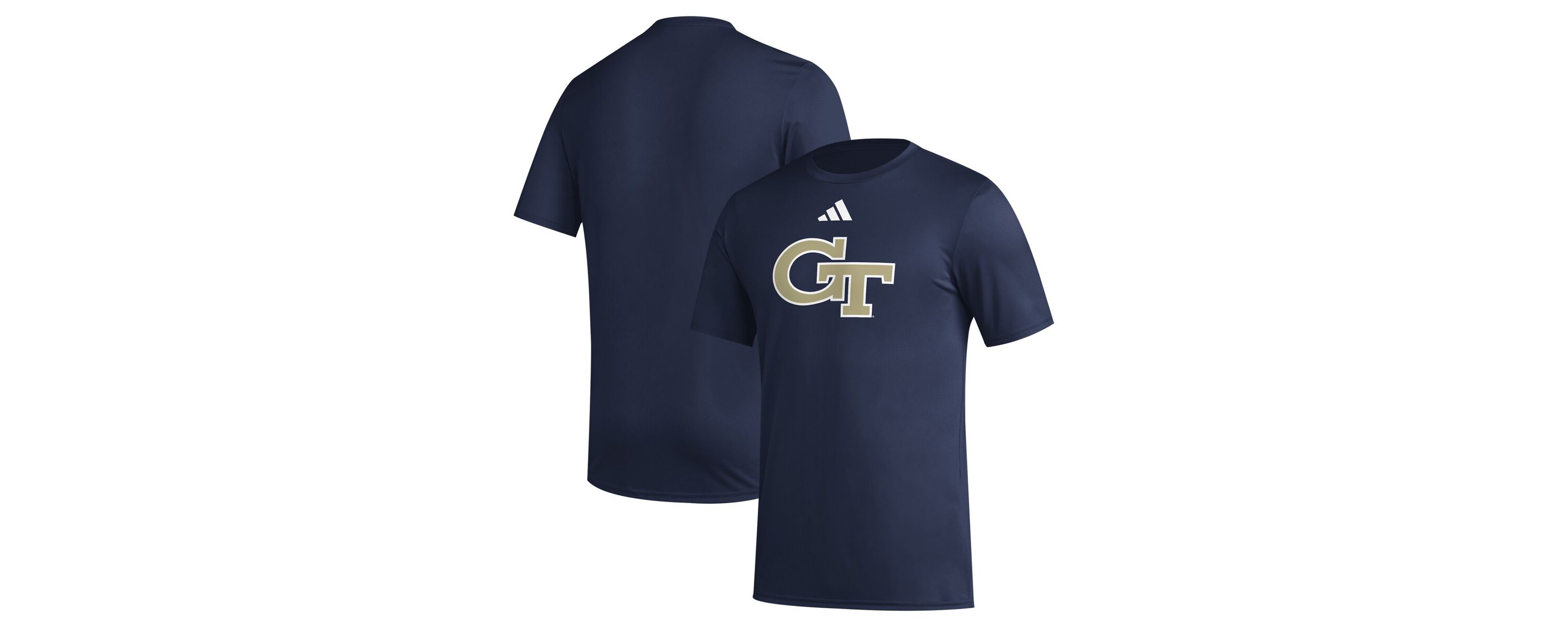 Georgia Tech Yellow Jackets NCAA Georgia Tech Jackets Primary Locker Logo Pre-Game AEROREADY T-Shirt