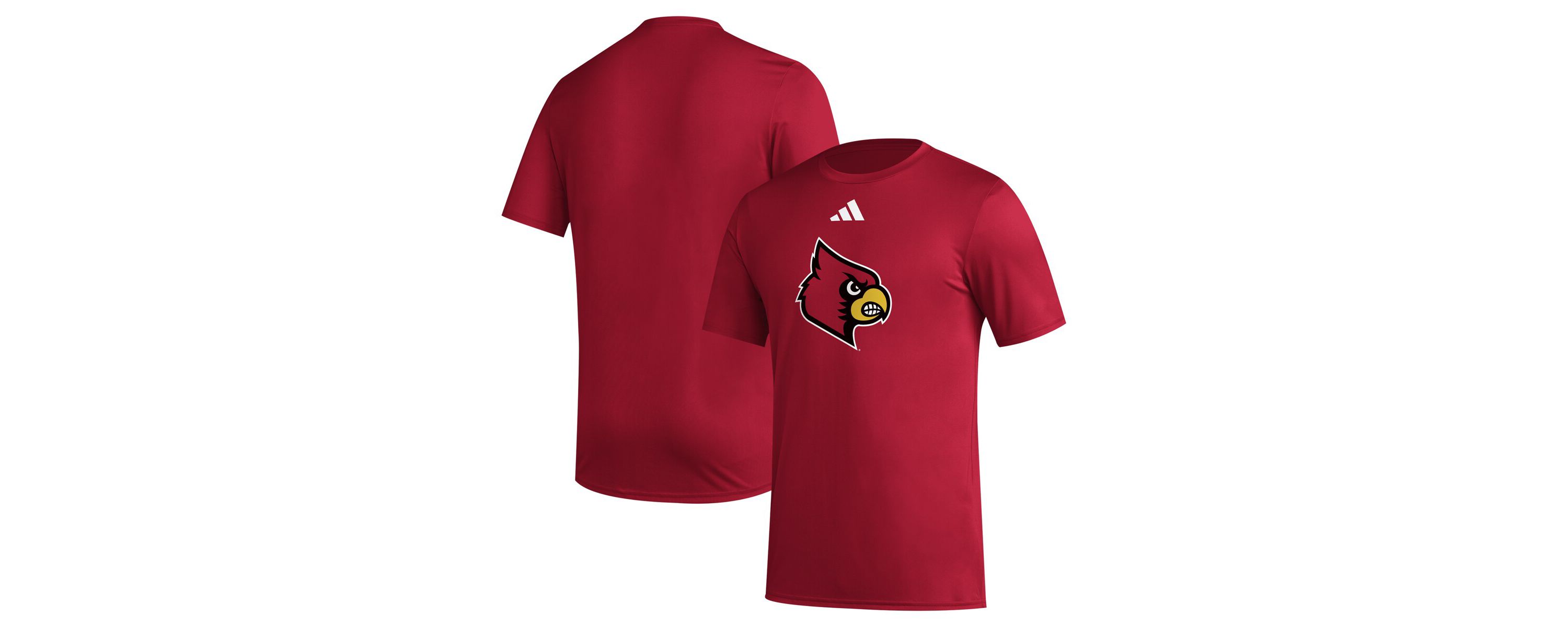 NCAA Louisville Cardinals Primary Locker Logo Pre-Game AEROREADY T-Shirt