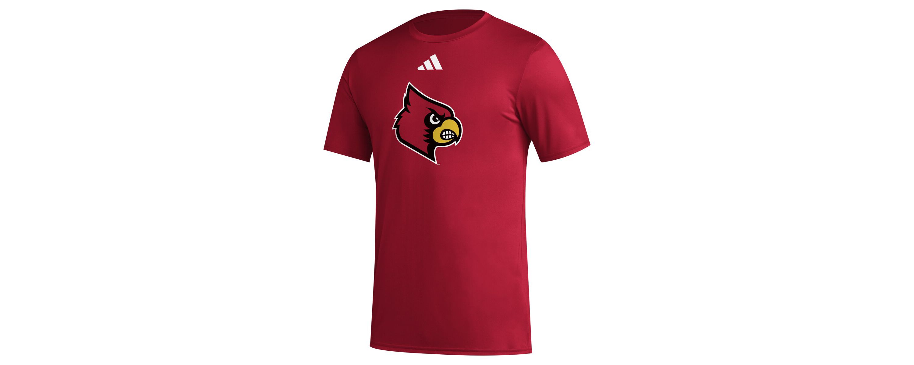 NCAA Louisville Cardinals Primary Locker Logo Pre-Game AEROREADY T-Shirt
