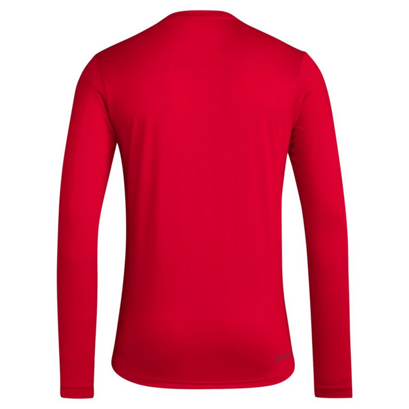 NCAA Nebraska Huskers Locker Football Pre-Game AEROREADY Long Sleeve T-Shirt