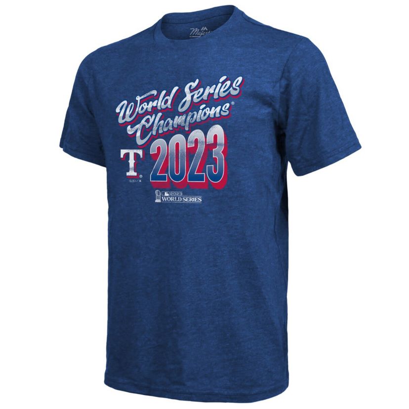 MLB Texas Rangers 2023 World Series s Life Of The Party Tri-Blend Roster T-Shirt