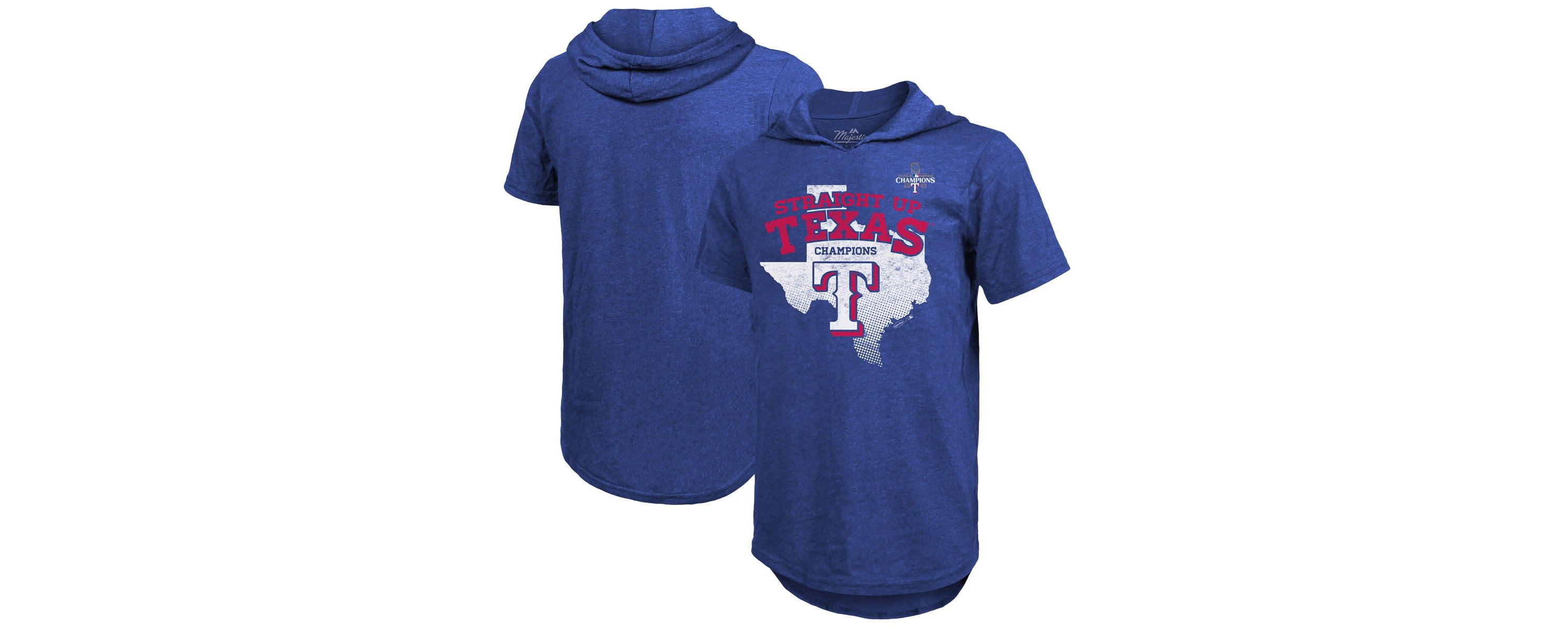 MLB Texas Rangers 2023 World Series s Tri-Blend Hoodie T-Shirt