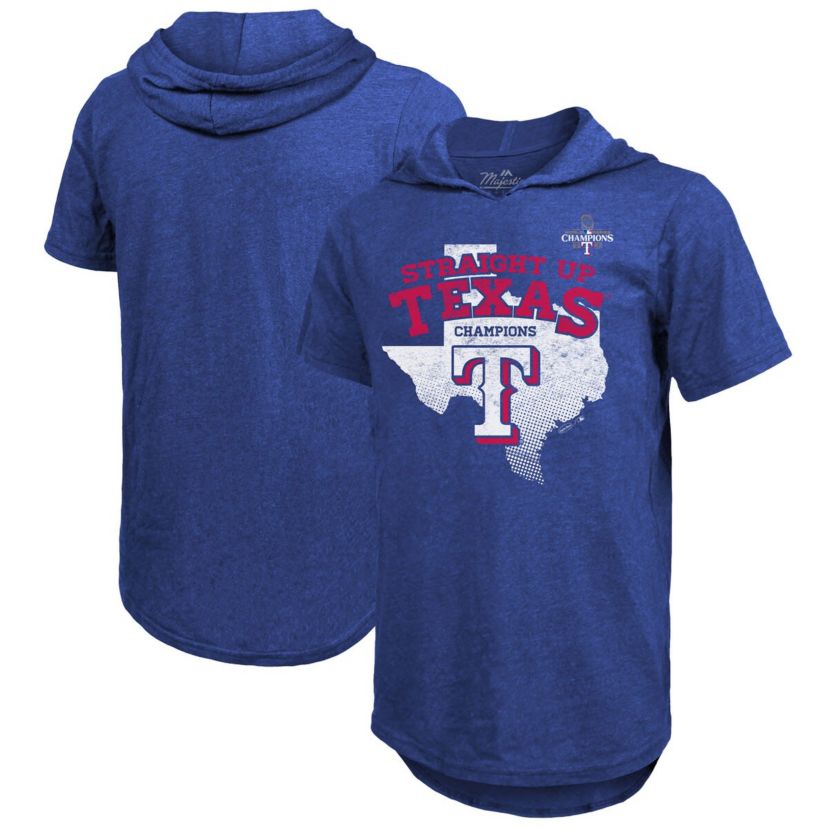 MLB Texas Rangers 2023 World Series s Tri-Blend Hoodie T-Shirt