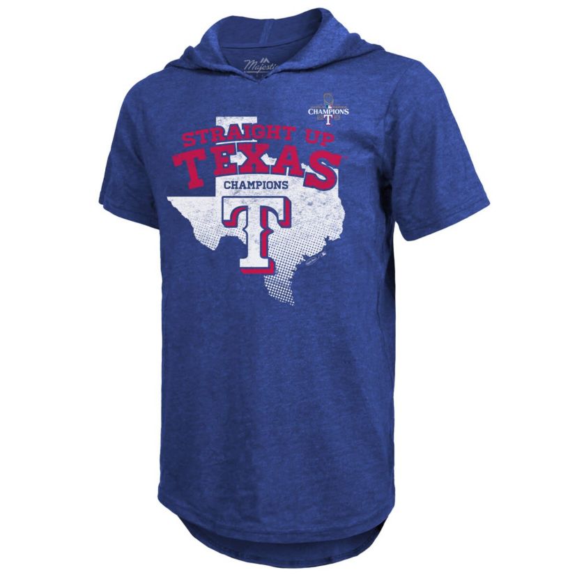 MLB Texas Rangers 2023 World Series s Tri-Blend Hoodie T-Shirt