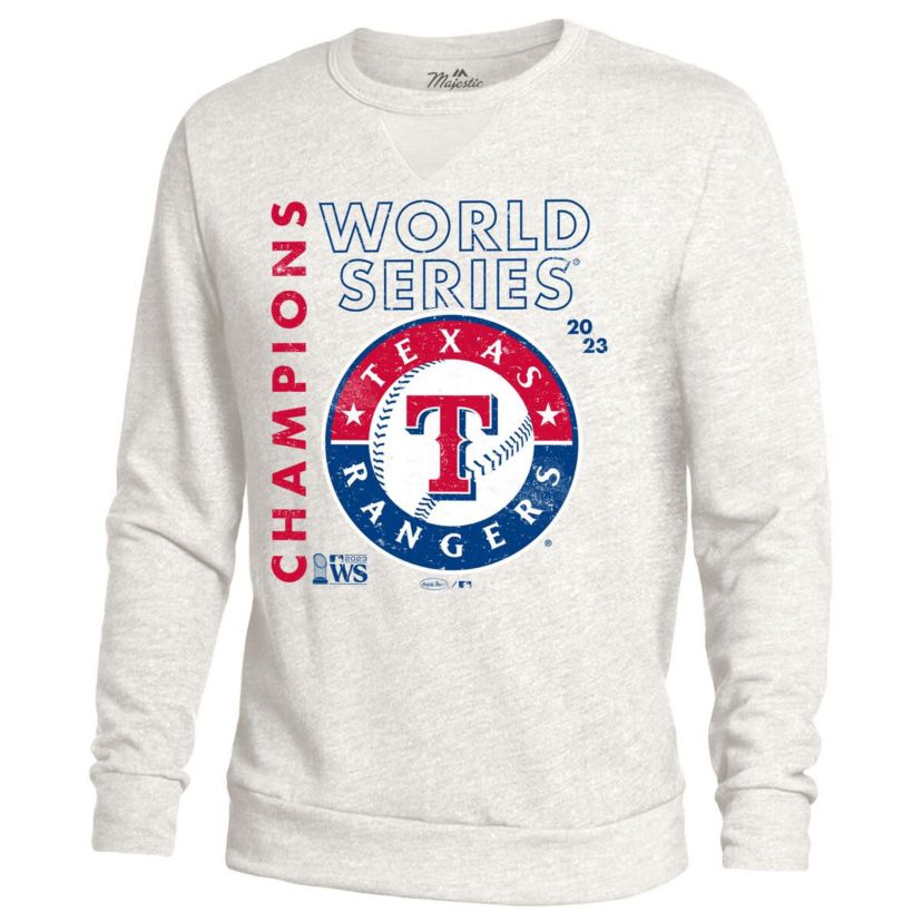 MLB Texas Rangers 2023 World Series s Tri-Blend Pullover Sweatshirt