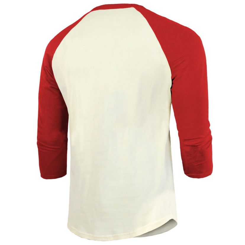 MLB Cream/Red Texas Rangers 2023 World Series s Raglan 3/4-Sleeve T-Shirt