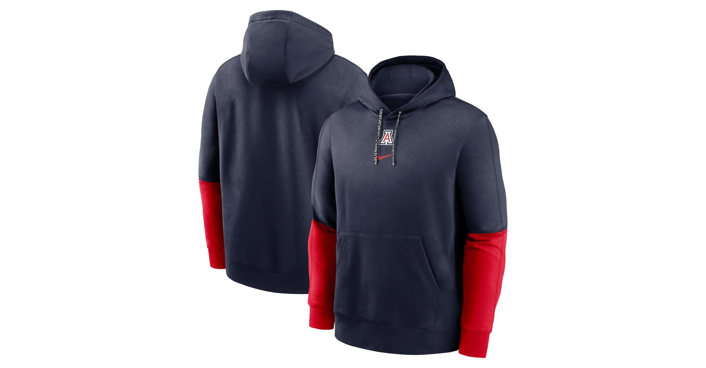 NCAA Nike Arizona Wildcats 2024 Sideline Club Pullover Hoodie