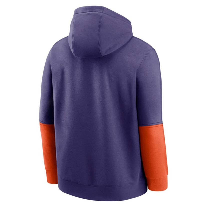 NCAA Nike Clemson Tigers 2024 Sideline Club Pullover Hoodie