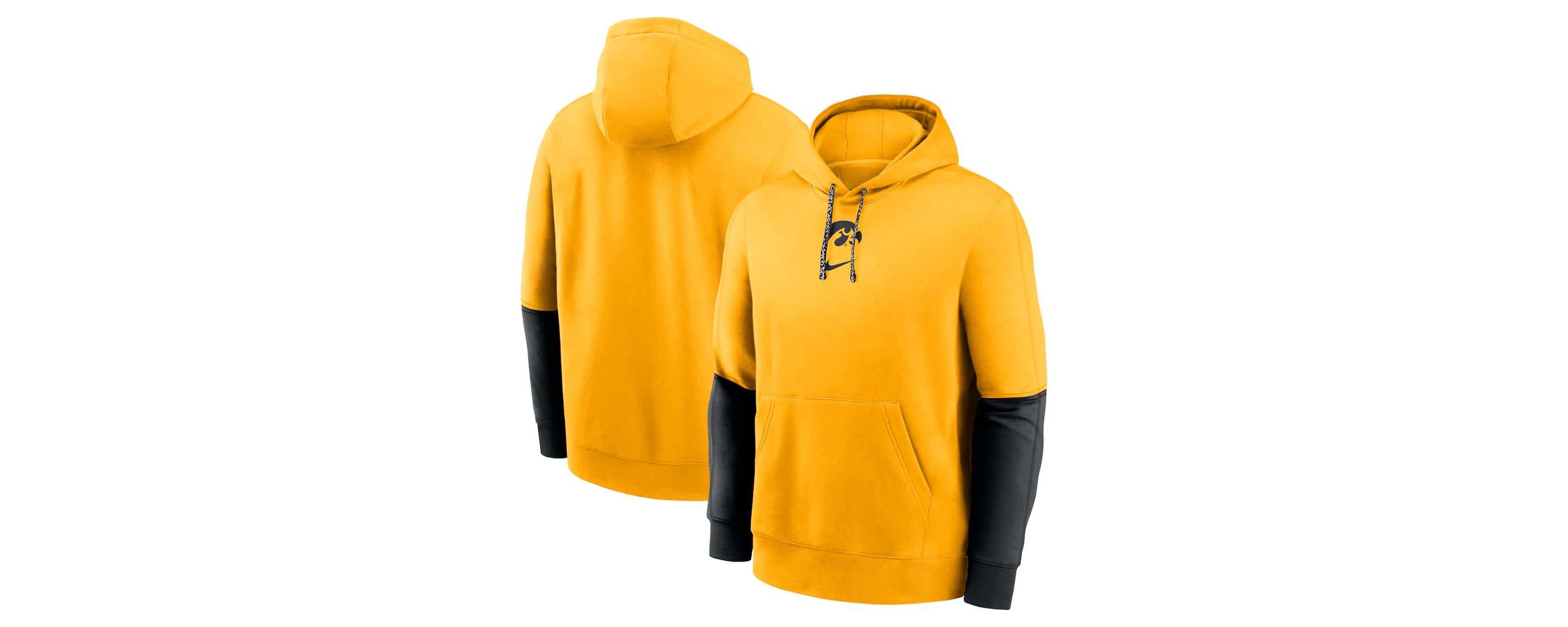 NCAA Nike Iowa Hawkeyes 2024 Sideline Club Pullover Hoodie