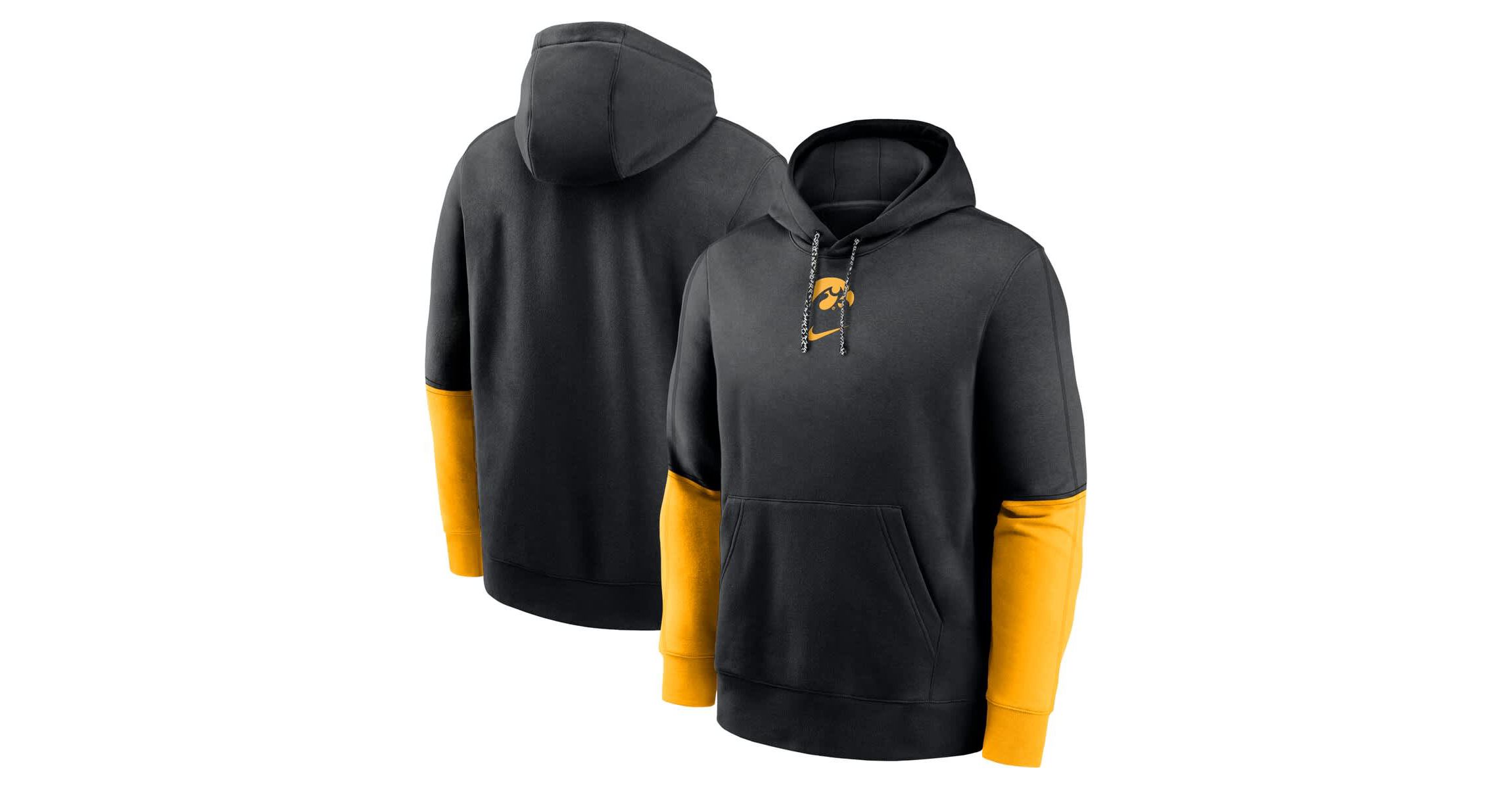 NCAA Nike Iowa Hawkeyes 2024 Sideline Club Pullover Hoodie