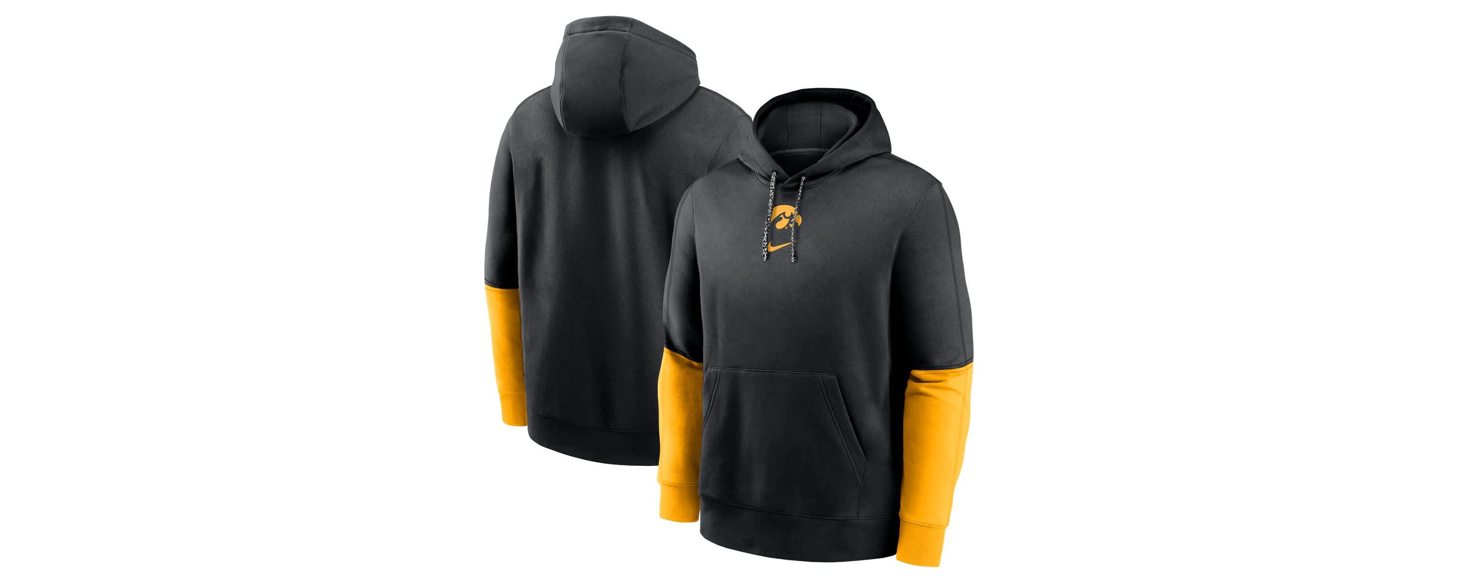 NCAA Nike Iowa Hawkeyes 2024 Sideline Club Pullover Hoodie