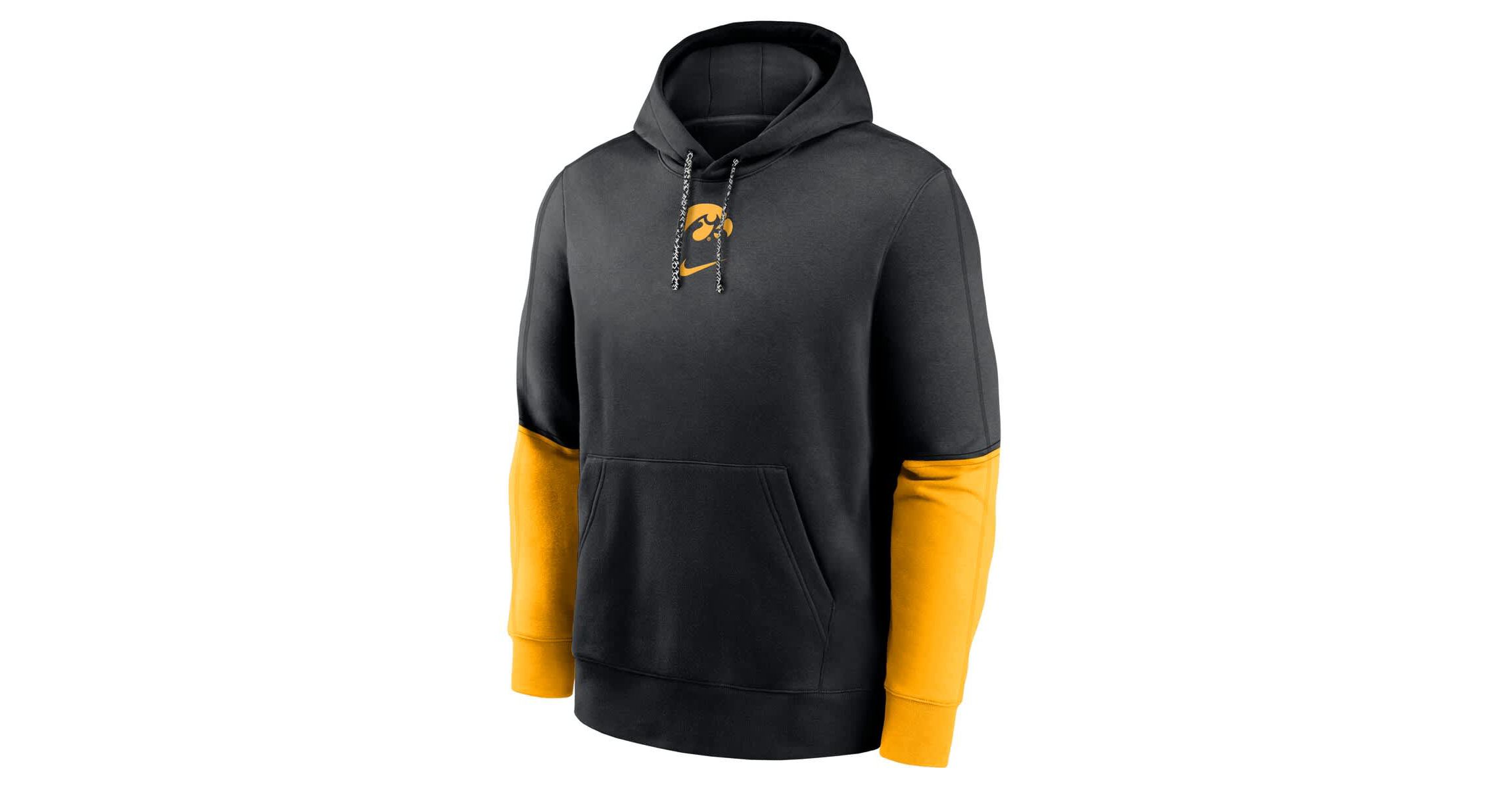 NCAA Nike Iowa Hawkeyes 2024 Sideline Club Pullover Hoodie