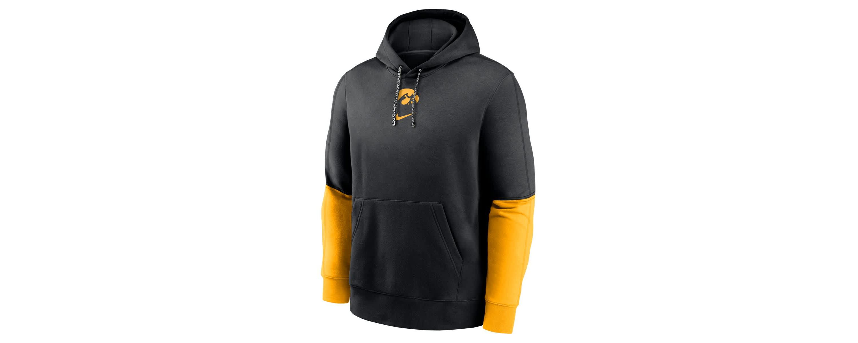 NCAA Nike Iowa Hawkeyes 2024 Sideline Club Pullover Hoodie